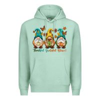 Seafoam Thankful grateful blessed Premium Hoodie - NancyCooperArtShop