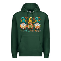 Sports Green Thankful grateful blessed Premium Hoodie - NancyCooperArtShop