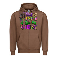 Chestnut thick thighs and spooky vibes Zipper Hoodie - BundleAndBundleShop