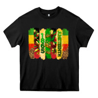 Black juneteenth brushstrokes Heavy Core Tee - BarkalooDesign