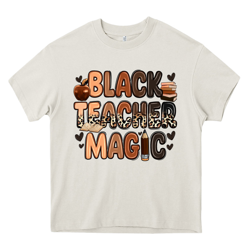 Black Teacher Magic Juneteenth Heavy Core Tee by Zillion Design Studio | Teevron