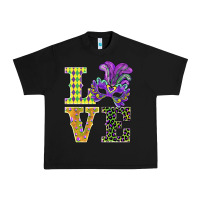 Black mardi gras love mask Urban Heavy Tee - BarkalooDesign
