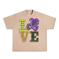 Mardi Gras Love Mask Urban Heavy Tee | Teevron