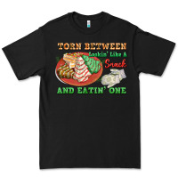 Black torn between lookin like a snack and eatin one Premium Tee - FaDigitalArtStudio