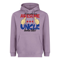 Lavender Awesome uncle Heavyweight Hoodie - Bettercallsaul