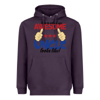 Plum Awesome uncle Heavyweight Hoodie - Bettercallsaul