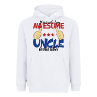 White Awesome uncle Heavyweight Hoodie - Bettercallsaul