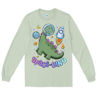 Matcha space dino Long Sleeve Tee - MaliasSmallBusiness