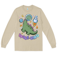 Mushroom space dino Long Sleeve Tee - MaliasSmallBusiness