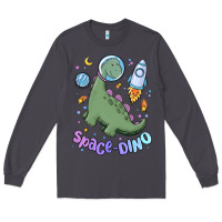 Smoke space dino Long Sleeve Tee - MaliasSmallBusiness