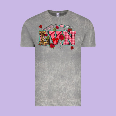 Valentines Day Lvn Vintage Tee Designed By Nancycooperartshop