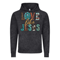 Vintage Black love like jesus Vintage Hoodie - Artiststas