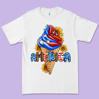 Ice Cream America Premium Tee Designed By Adodesignshop
