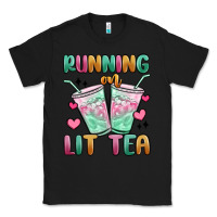 Black running on lit tea Classic Tee - MaliasSmallBusiness