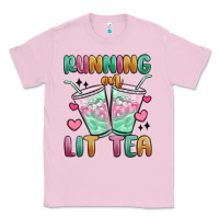 Bubblegum Pink running on lit tea Classic Tee - MaliasSmallBusiness