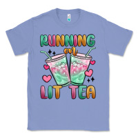 Colony Blue running on lit tea Classic Tee - MaliasSmallBusiness