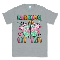 Heather Grey running on lit tea Classic Tee - MaliasSmallBusiness