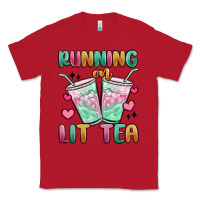 Red running on lit tea Classic Tee - MaliasSmallBusiness