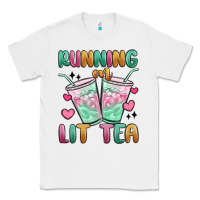White running on lit tea Classic Tee - MaliasSmallBusiness