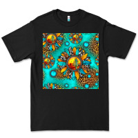 Black western sunset sunflowers seamless pattern Premium Tee - HRA Design Shop