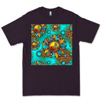 Plum western sunset sunflowers seamless pattern Premium Tee - HRA Design Shop