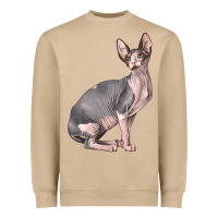 Mushroom Sphynx Cat Heavyweight Sweatshirt - LillyAllenDesigns