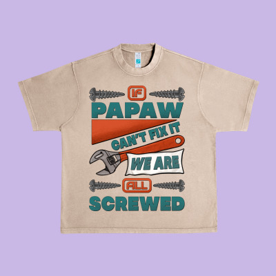 If Papaw Can't Fix It We Are All Screwed Urban Heavy Tee Designed By Jasminsmagicworld
