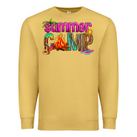 Antique Gold summer camp Premium Sweatshirt - NancyCooperArtShop