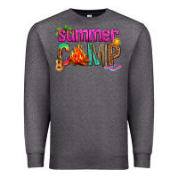 Charcoal Heather summer camp Premium Sweatshirt - NancyCooperArtShop