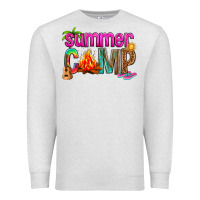 Oatmeal Heather summer camp Premium Sweatshirt - NancyCooperArtShop