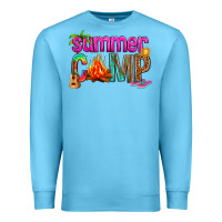 Ocean Blue summer camp Premium Sweatshirt - NancyCooperArtShop