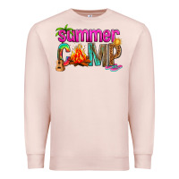 Pale Pink summer camp Premium Sweatshirt - NancyCooperArtShop