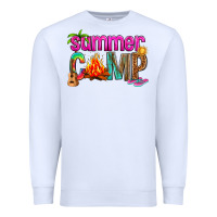 White summer camp Premium Sweatshirt - NancyCooperArtShop