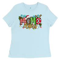 Baby Blue Momo Claus Ladies Tee - texasbilliewilder