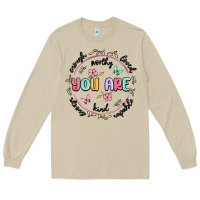 Mushroom you are enough Long Sleeve Tee - MaliasSmallBusiness