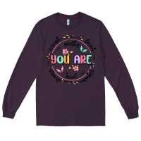 Plum you are enough Long Sleeve Tee - MaliasSmallBusiness