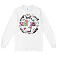 White you are enough Long Sleeve Tee - MaliasSmallBusiness