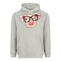 Moon Dust pig with glasses Heavyweight Hoodie - RanaPortraitStore
