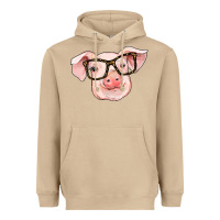 Mushroom pig with glasses Heavyweight Hoodie - RanaPortraitStore