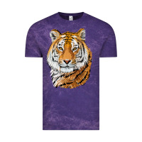 Cloud Purple Tiger Head Vintage Tee - LillyAllenDesigns