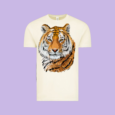 Tiger Head Vintage Tee Designed By Lillyallendesigns