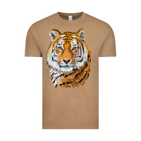 Vintage Coffee Tiger Head Vintage Tee - LillyAllenDesigns