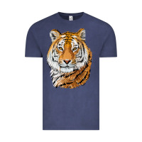 Vintage Denim Tiger Head Vintage Tee - LillyAllenDesigns