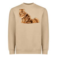 Mushroom Persian Cat Heavyweight Sweatshirt - LillyAllenDesigns