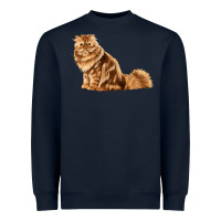 Navy Persian Cat Heavyweight Sweatshirt - LillyAllenDesigns