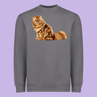 Persian Cat Heavyweight Sweatshirt Designed By Lillyallendesigns