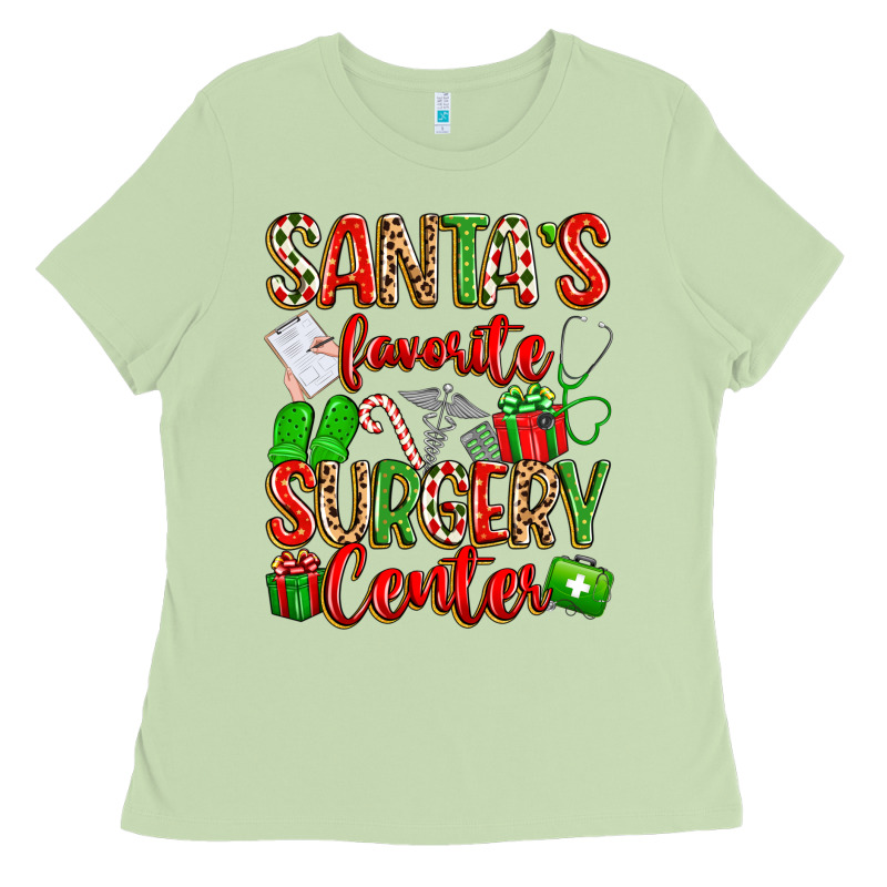 Santa's Favorite Surgery Center Png Sublimation De Ladies Tee by texasbilliewilder | Teevron
