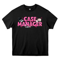 Black breast cancer case manager Heavy Core Tee - texasbilliewilder