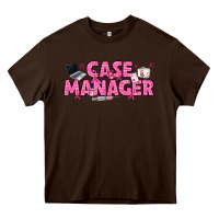 Chocolate Brown breast cancer case manager Heavy Core Tee - texasbilliewilder