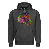 Charcoal Heather halloween spider web for patches Zipper Hoodie - BundleAndBundleShop